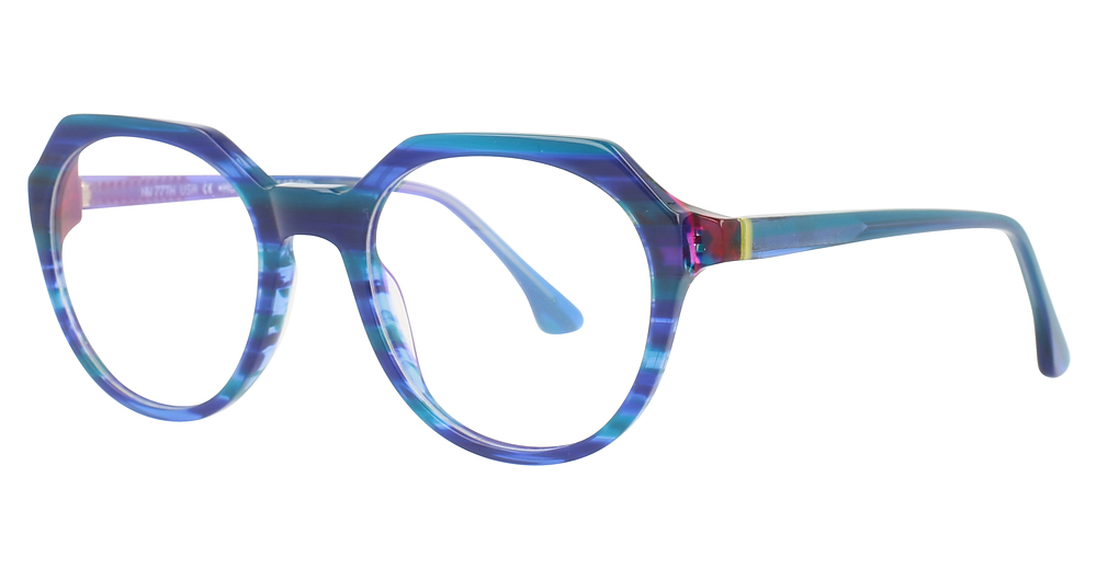 BLUE WITH PINK END PIECES