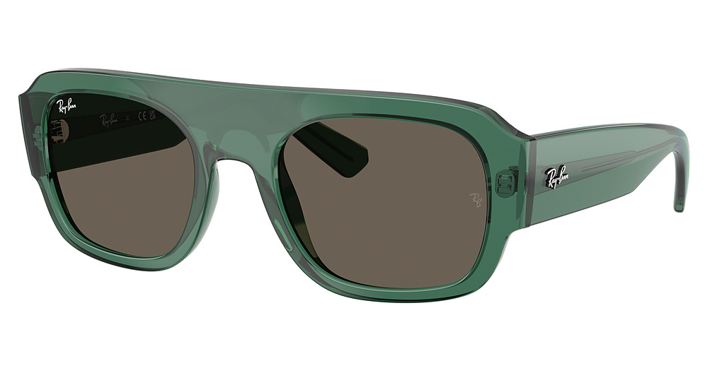 Ray-Ban RB2218 sunglasses in Transparent Green/Brown