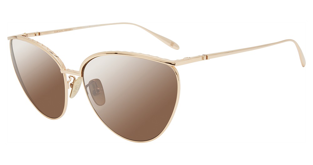 Carolina Herrera SHN069M cateye sunglasses in Gold 0300