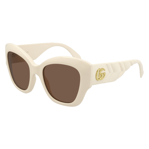 Gucci GG0808S cateye sunglasses in Ivory Ivory Brown/Brown
