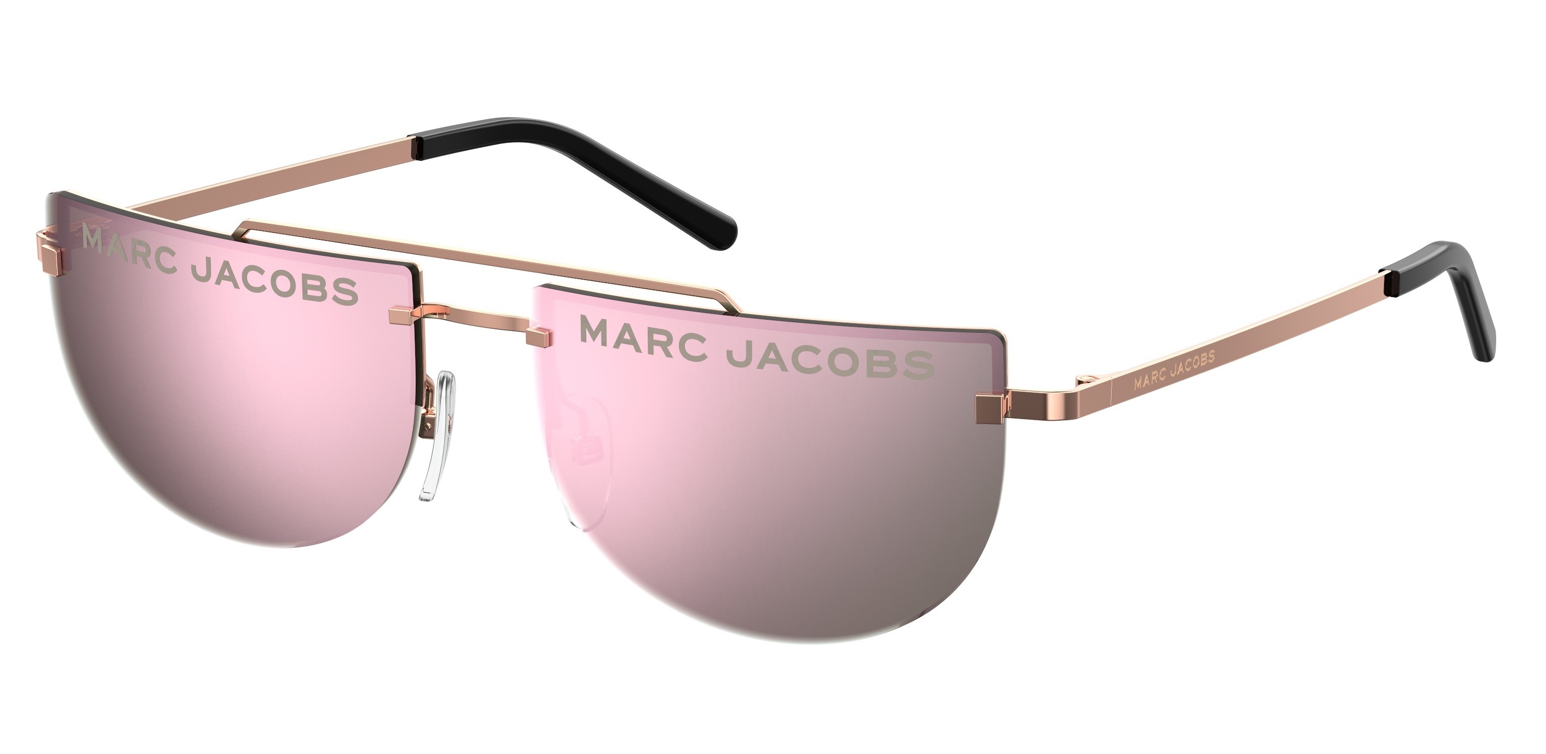 Marc Jacobs Marc 404/S round sunglasses in Gold Copper (Vq Multipink Cp)