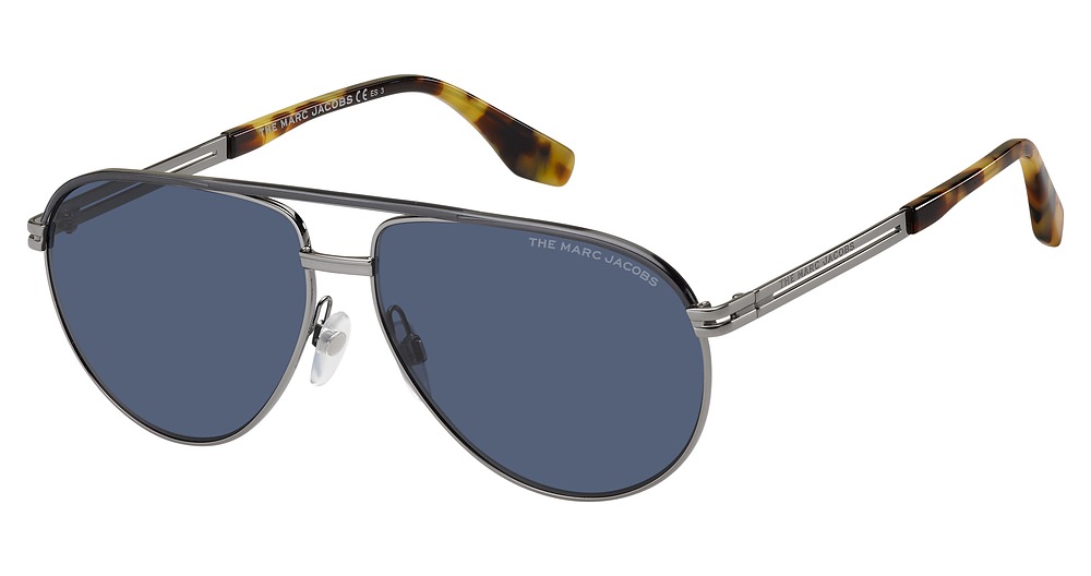 Marc Jacobs MARC 474/S aviator sunglasses in Ruthenium Grey/Blue