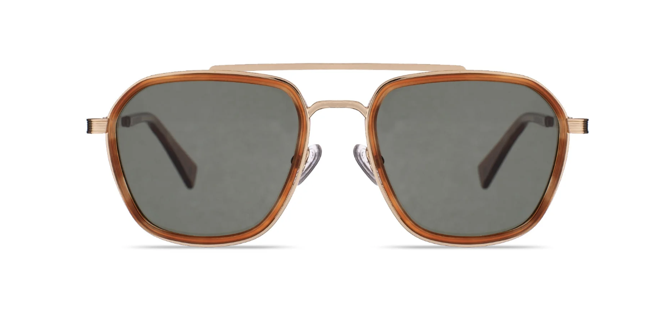 Blond W/Brown Solid Lenses