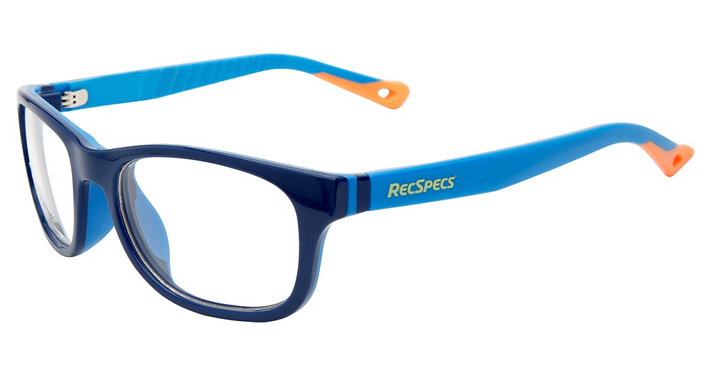 Shiny Navy Blue Orange