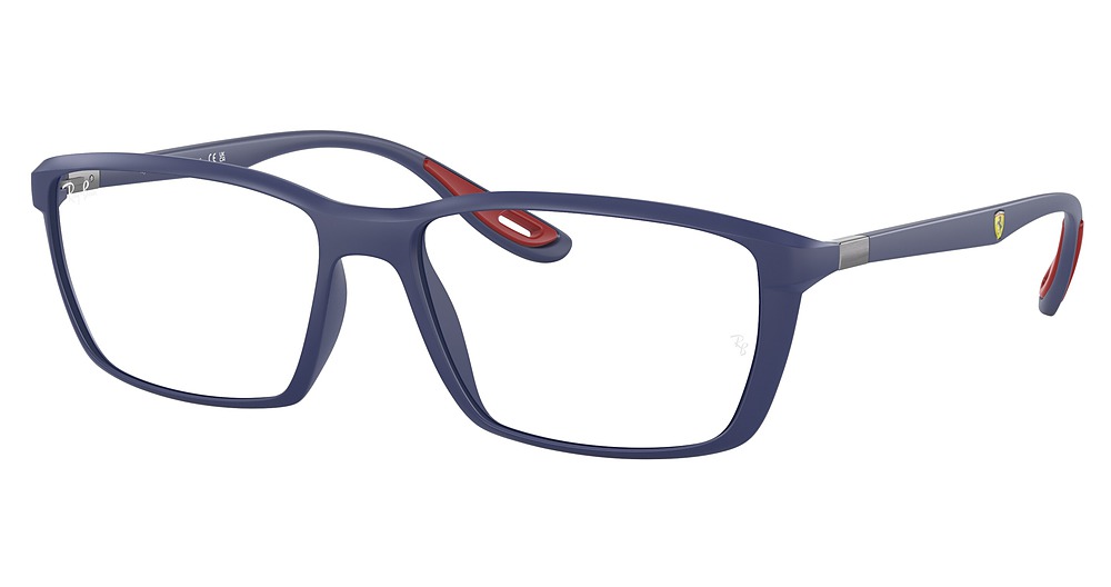 Ray-Ban RX7213M square eyeglasses in Matte Blue