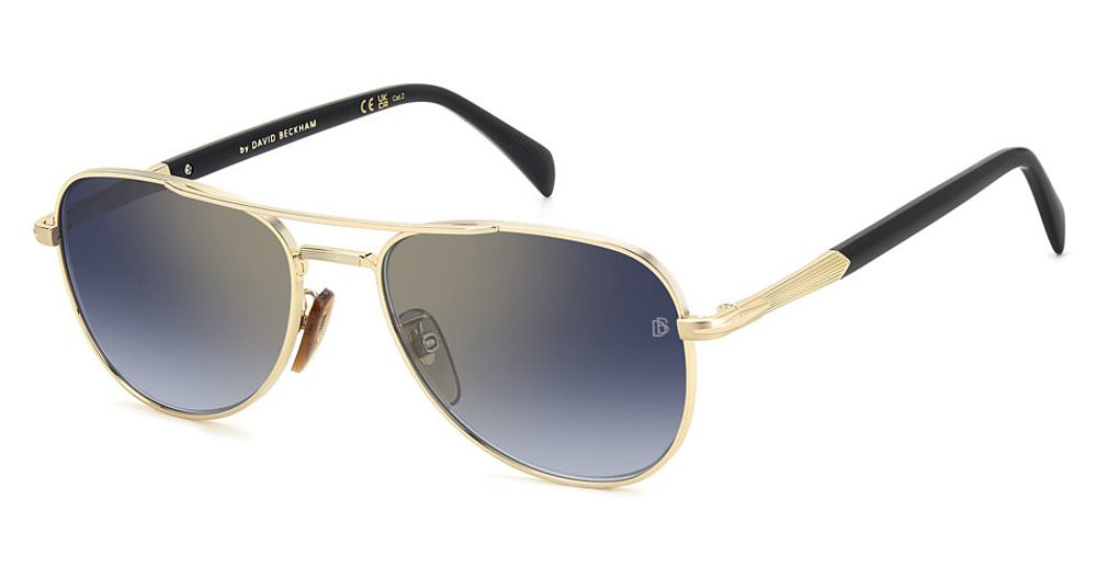GOLD BLCK_ / BLUE SHADED GOLD MIRROR