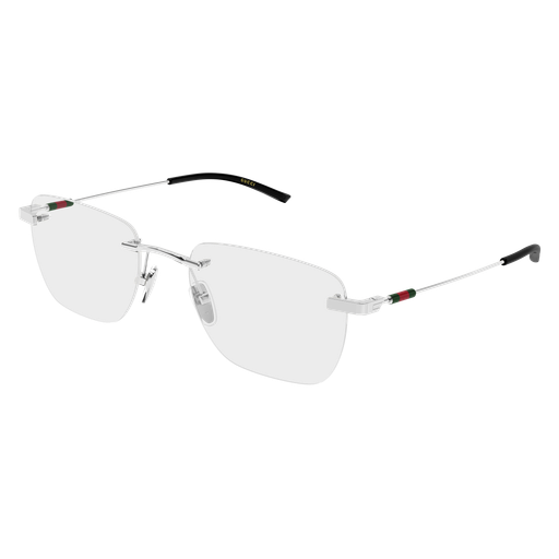 Gucci GG2099O rectangle eyeglasses in Silver