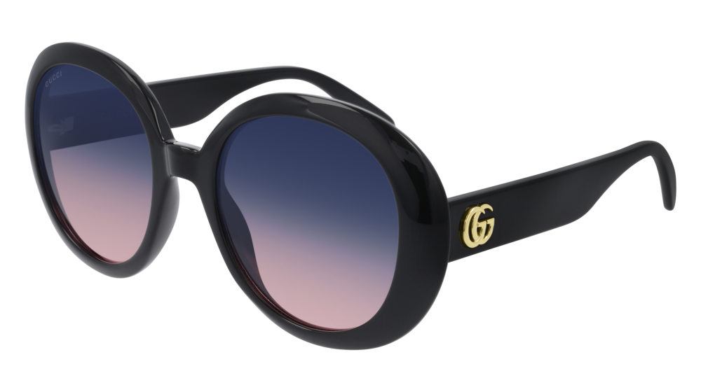Gucci GG0712S round sunglasses in Black