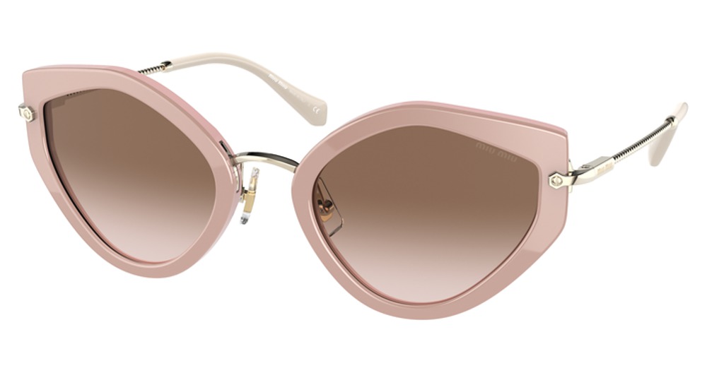 Miu Miu MU 08XS cateye sunglasses in Pink/Brown Gradient