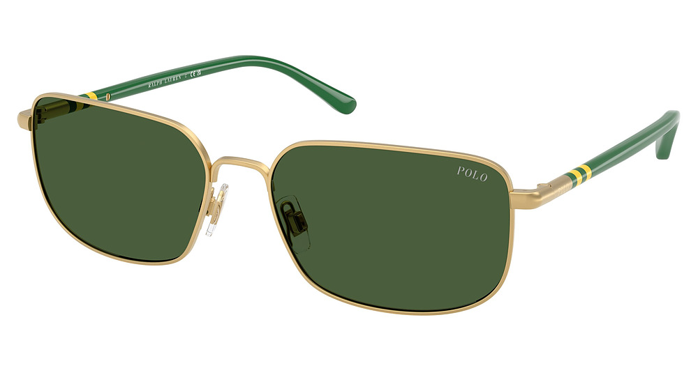 SEMISHINY PALE GOLD / BOTTLE GREEN