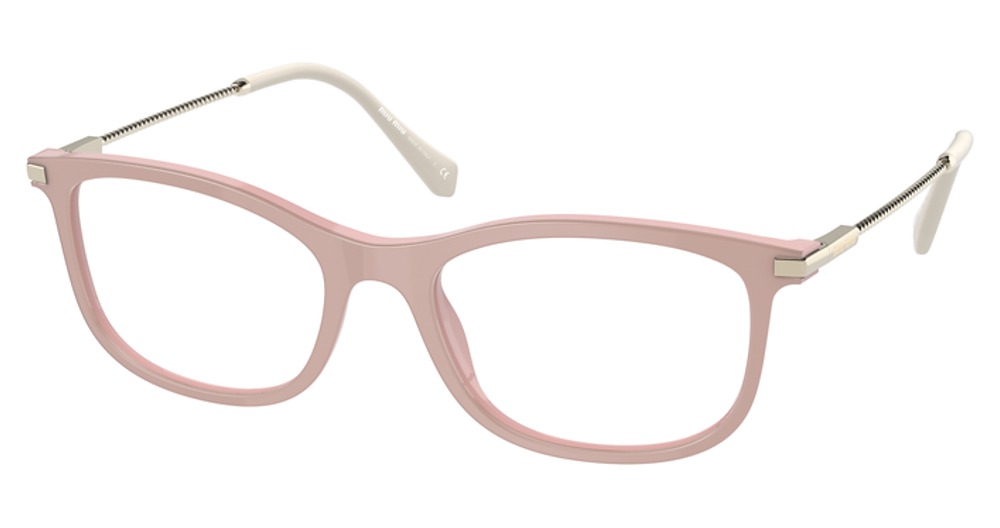 Miu Miu MU 09TV cateye eyeglasses in Top Transparent Pink on