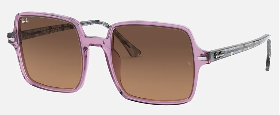 TRANSPARENT VIOLET / LIGHT BROWN GRADIENT BLACK