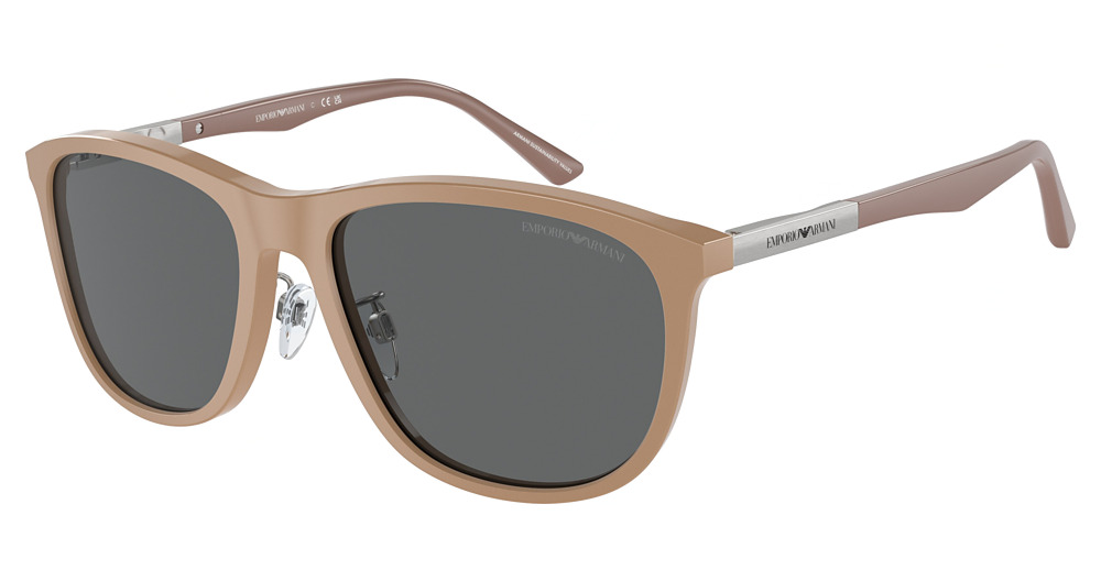 SHINY DARK BEIGE / DARK GREY