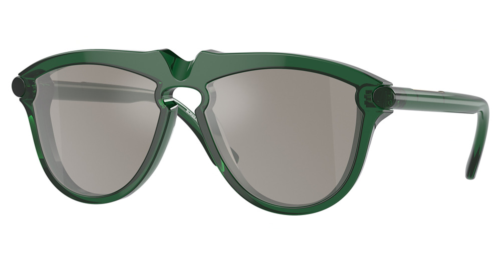 GREEN / LIGHT GREY MIRROR SILVER