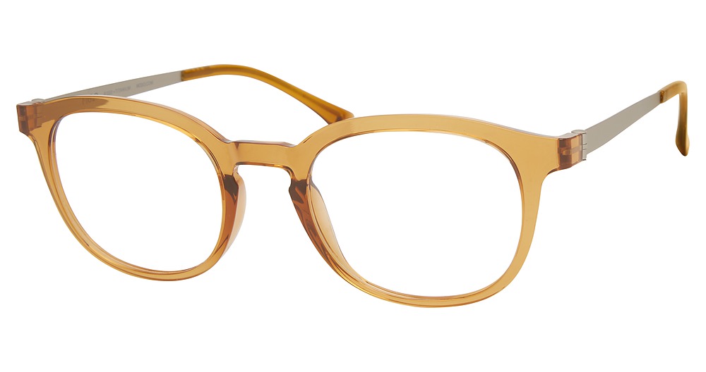 Modo 7050 round eyeglasses in Honey