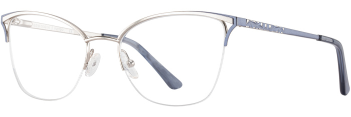 Silver / Blue