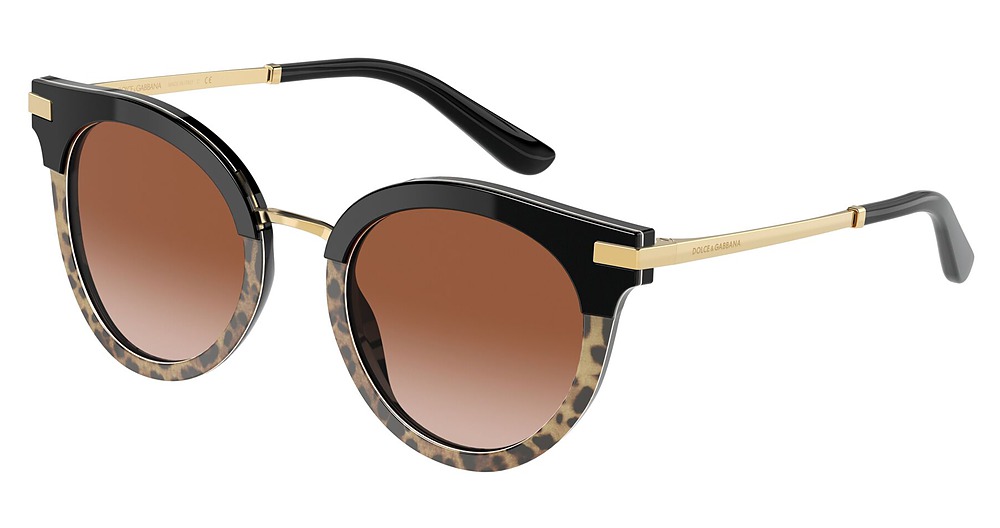 BLACK/LEO PRINT / BROWN GRADIENT