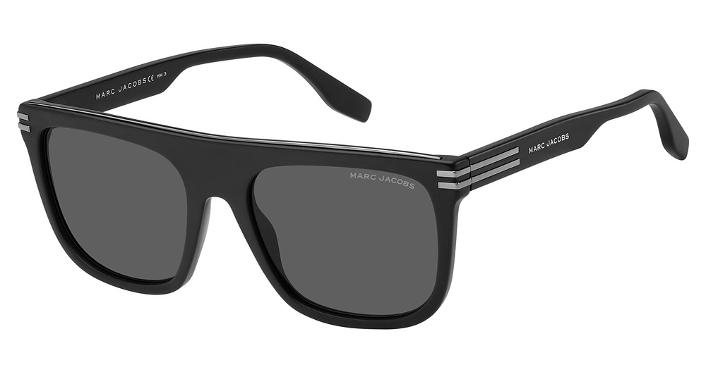 Marc Jacobs MARC 586/S rectangle sunglasses in Mttblack/Grey