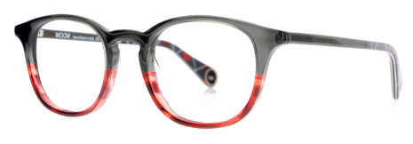 Two-tones grey - red horn