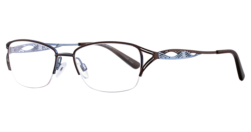 Stn Drk Brwn&Light Blue