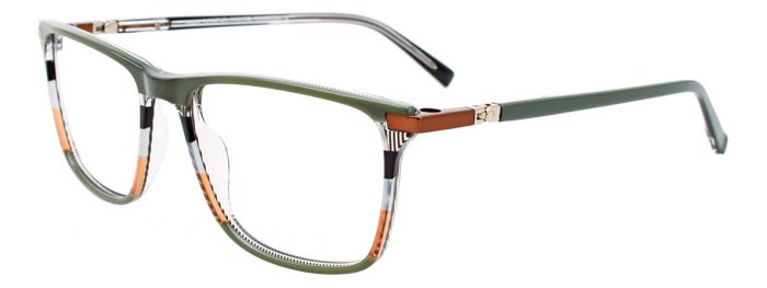 Green & Multicolor Lines & Copper