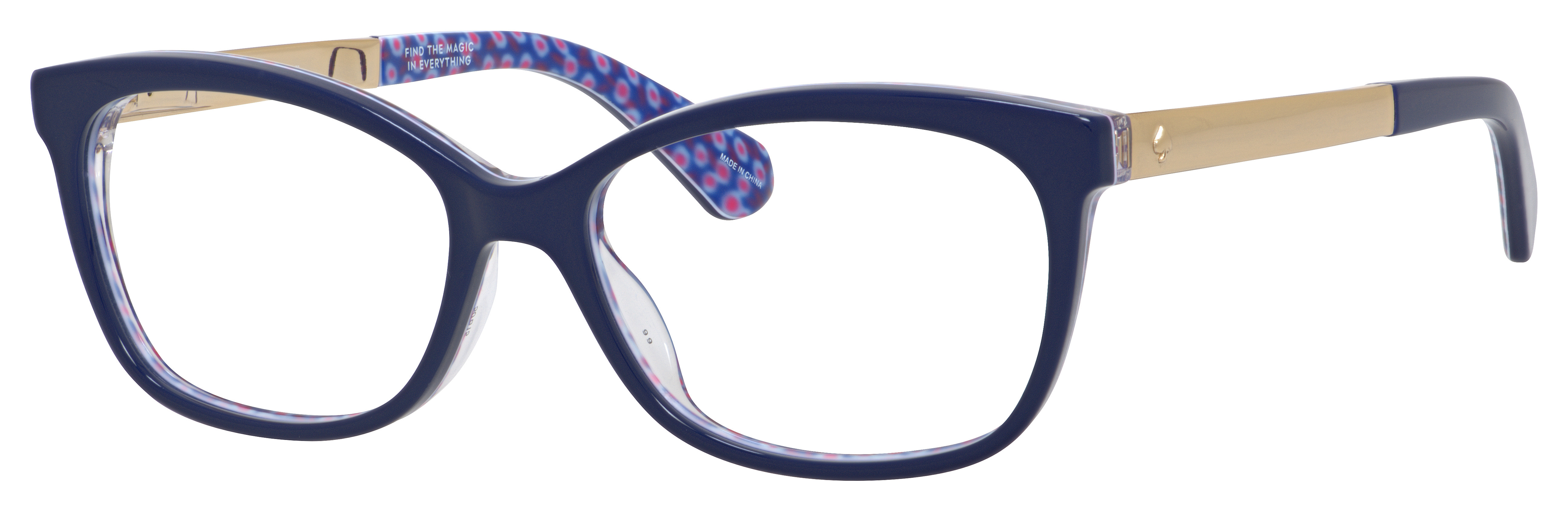 Kate Spade Jodiann rectangle eyeglasses in Blue Palladium Transparent Blue