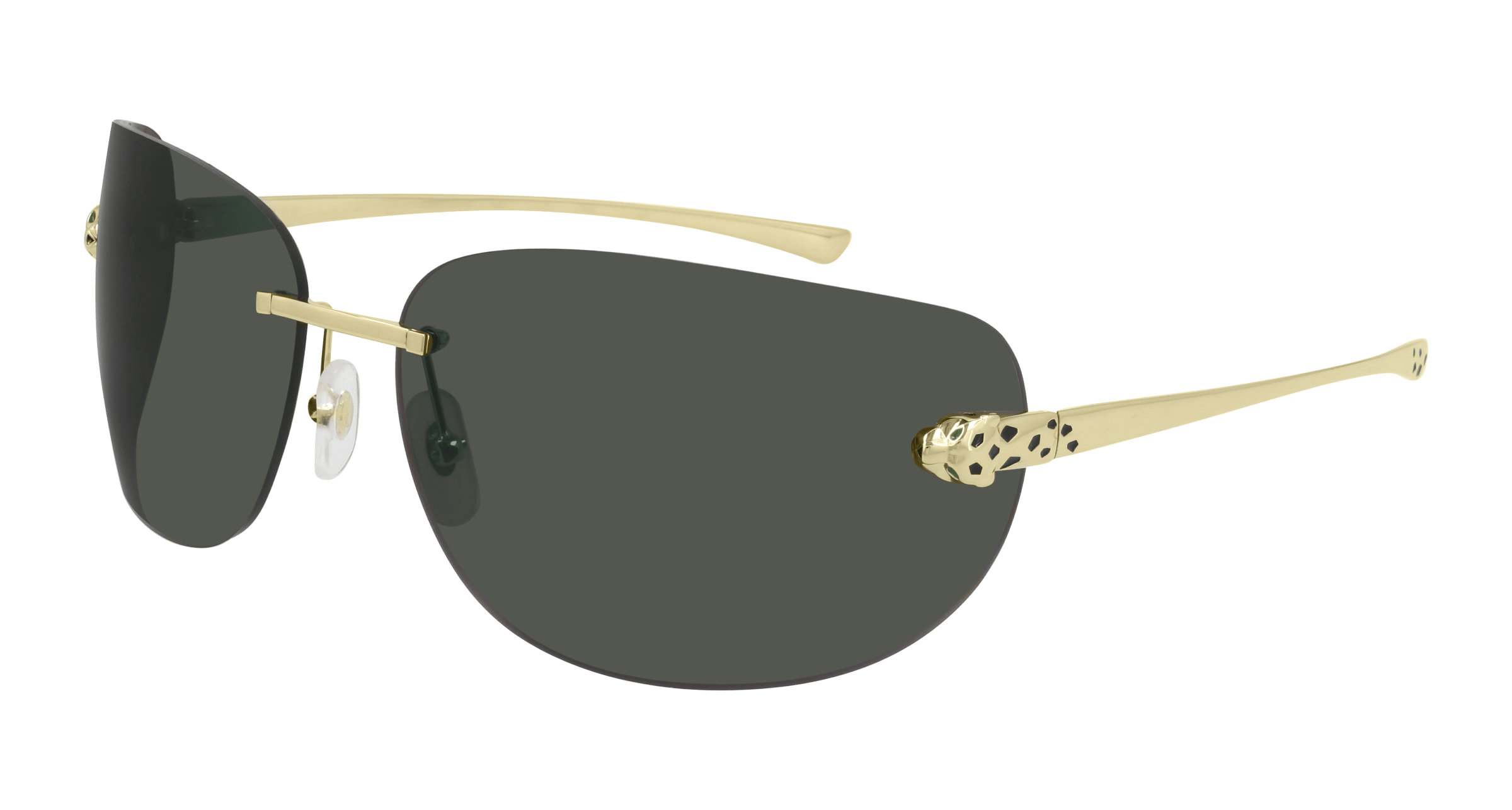 Sunglasses Cartier Brown in Metal - 37888117