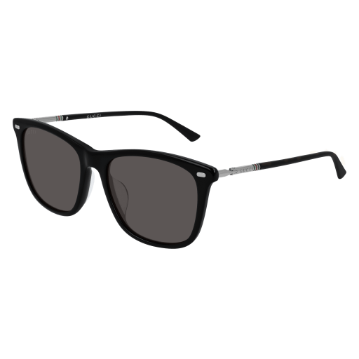 Gucci GG0518SA rectangle sunglasses in Black Ruthenium Grey/Grey