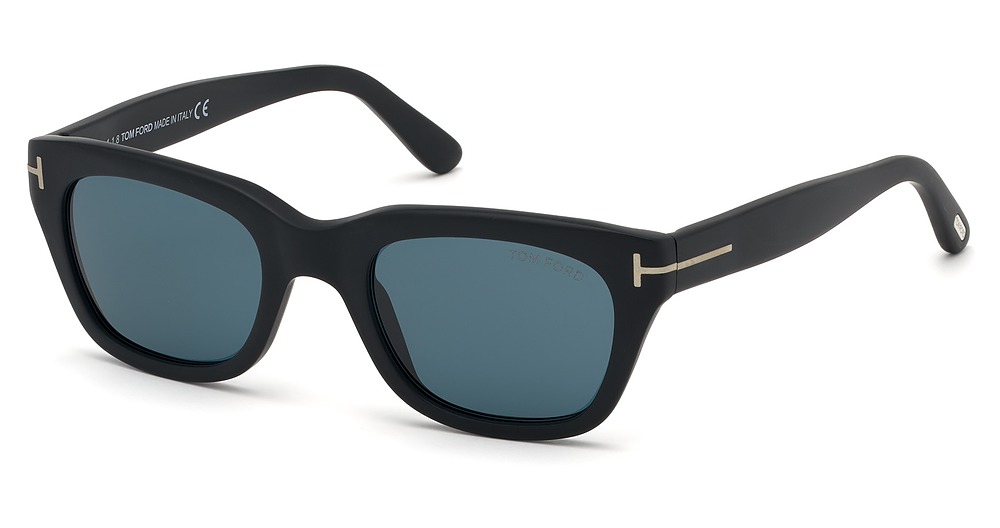 Tom Ford FT0237 square sunglasses in Black/Other/Blue
