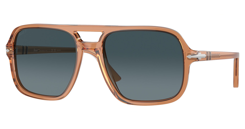 TRANSPARENT BROWN / LIGHT BLUE GRADIENT DARK BLUE
