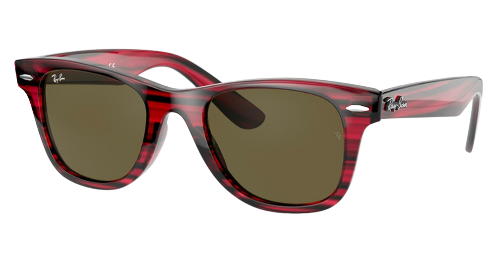 STRIPED RED / DARK BROWN
