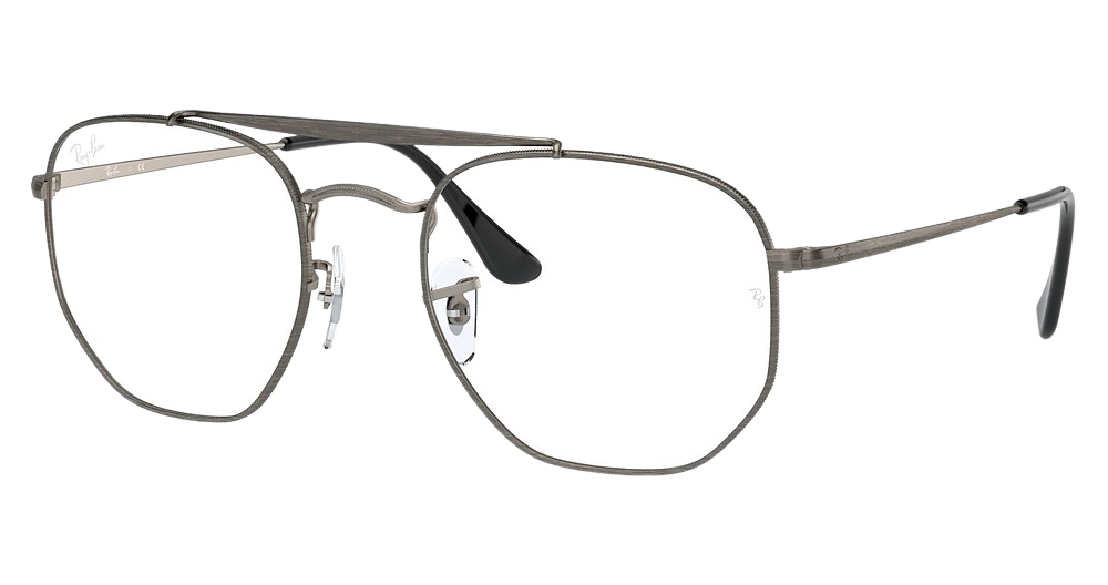 Ray-Ban RX3648V THE MARSHAL aviator eyeglasses in Antique Gunmetal