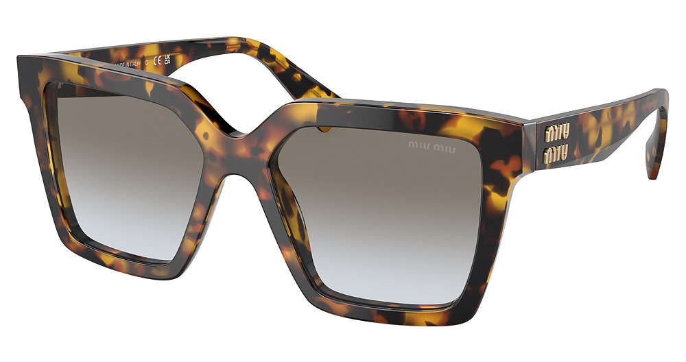 Miu Miu MU 03YS cateye sunglasses in Honey Havana/Gradient Grey