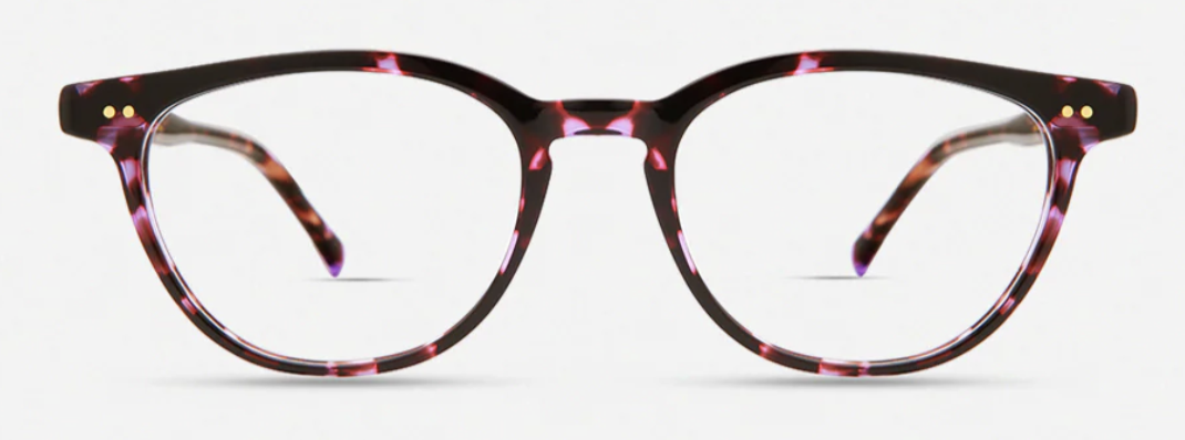 PINK/PURPLE TORTOISE (GLOBAL FIT) w. BUILT UP BRIDGE