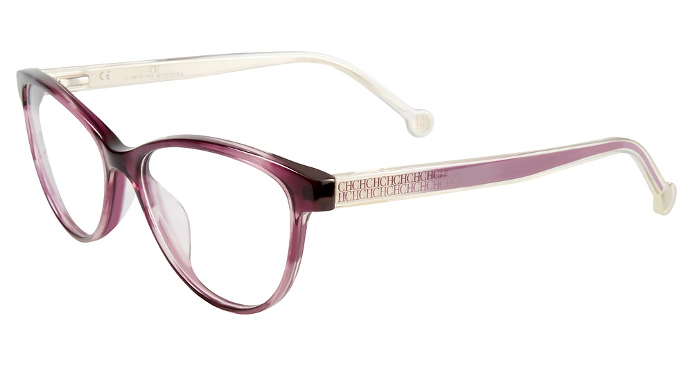 Carolina Herrera VHE677K cateye eyeglasses in Purple 06 Xd