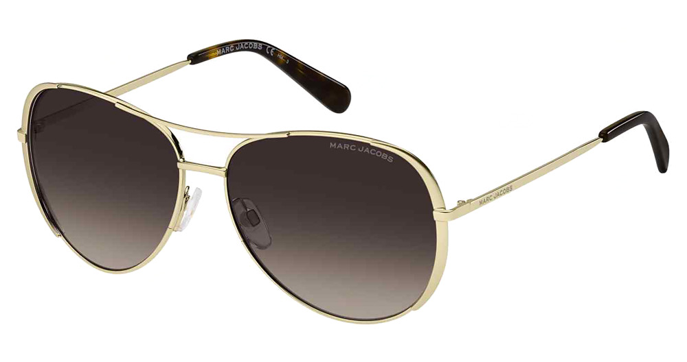 Marc Jacobs MARC 686/S aviator sunglasses in Gold Havn/Brown Shaded