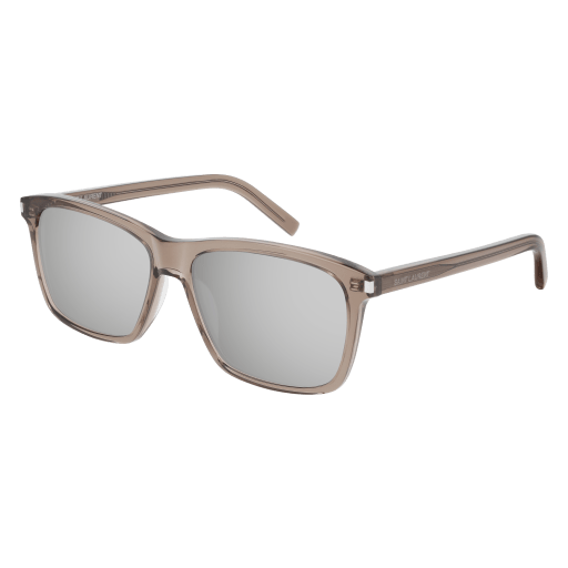 Saint Laurent SL 339 rectangle sunglasses in Brown Brown Silver/Nylon