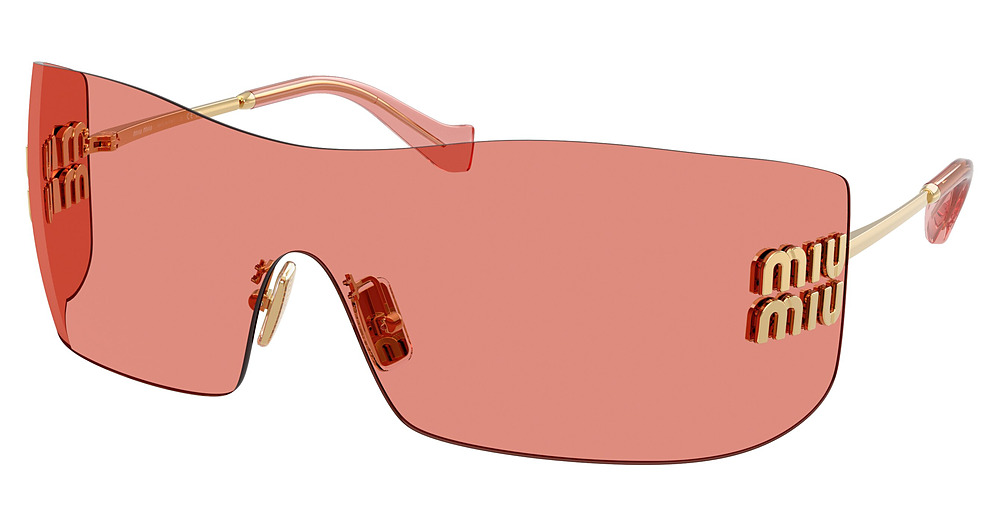 Miu Miu MU B53S sunglasses in Gold/Red