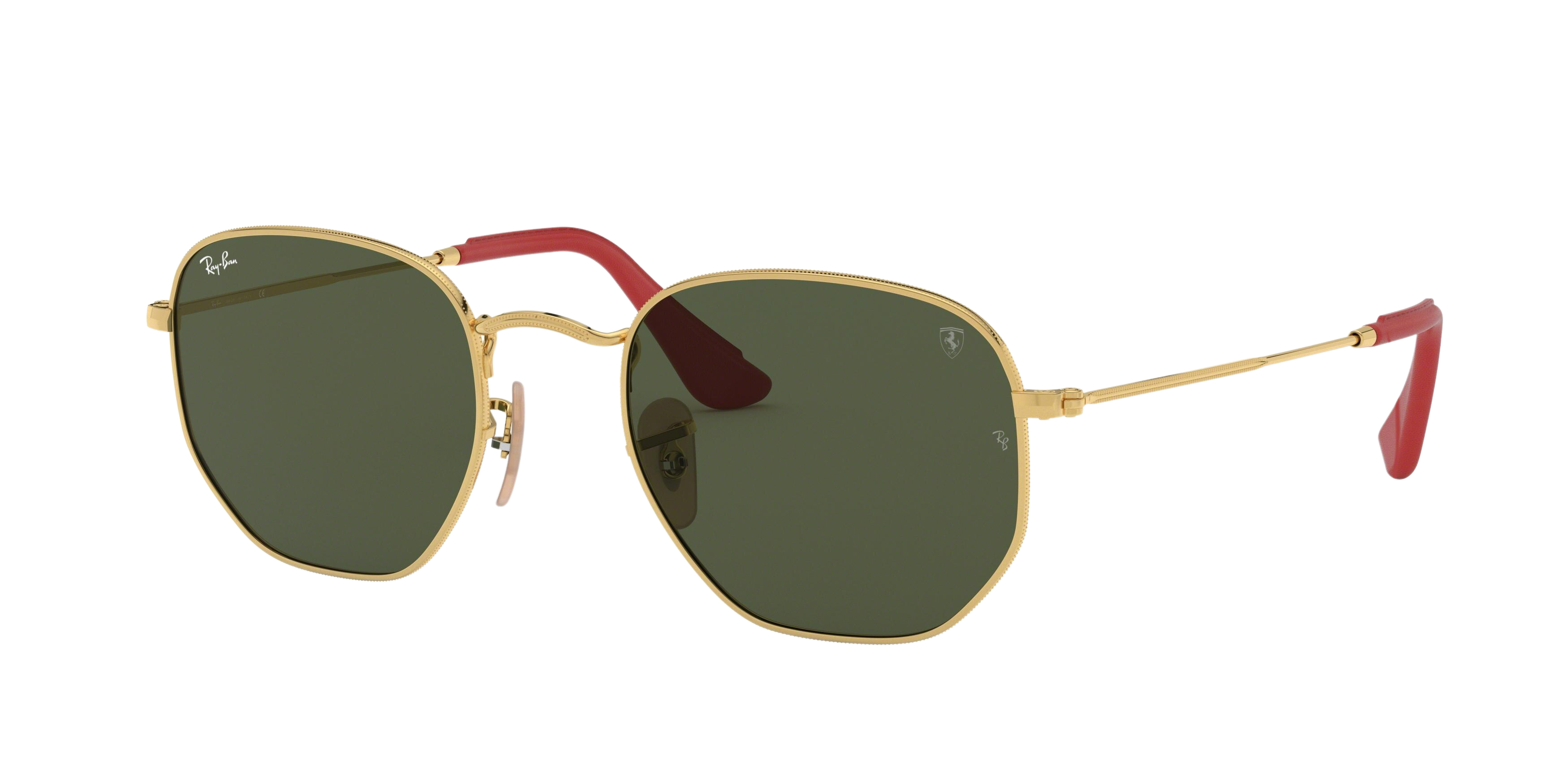 Ray-Ban RB3548NM square sunglasses in Gold