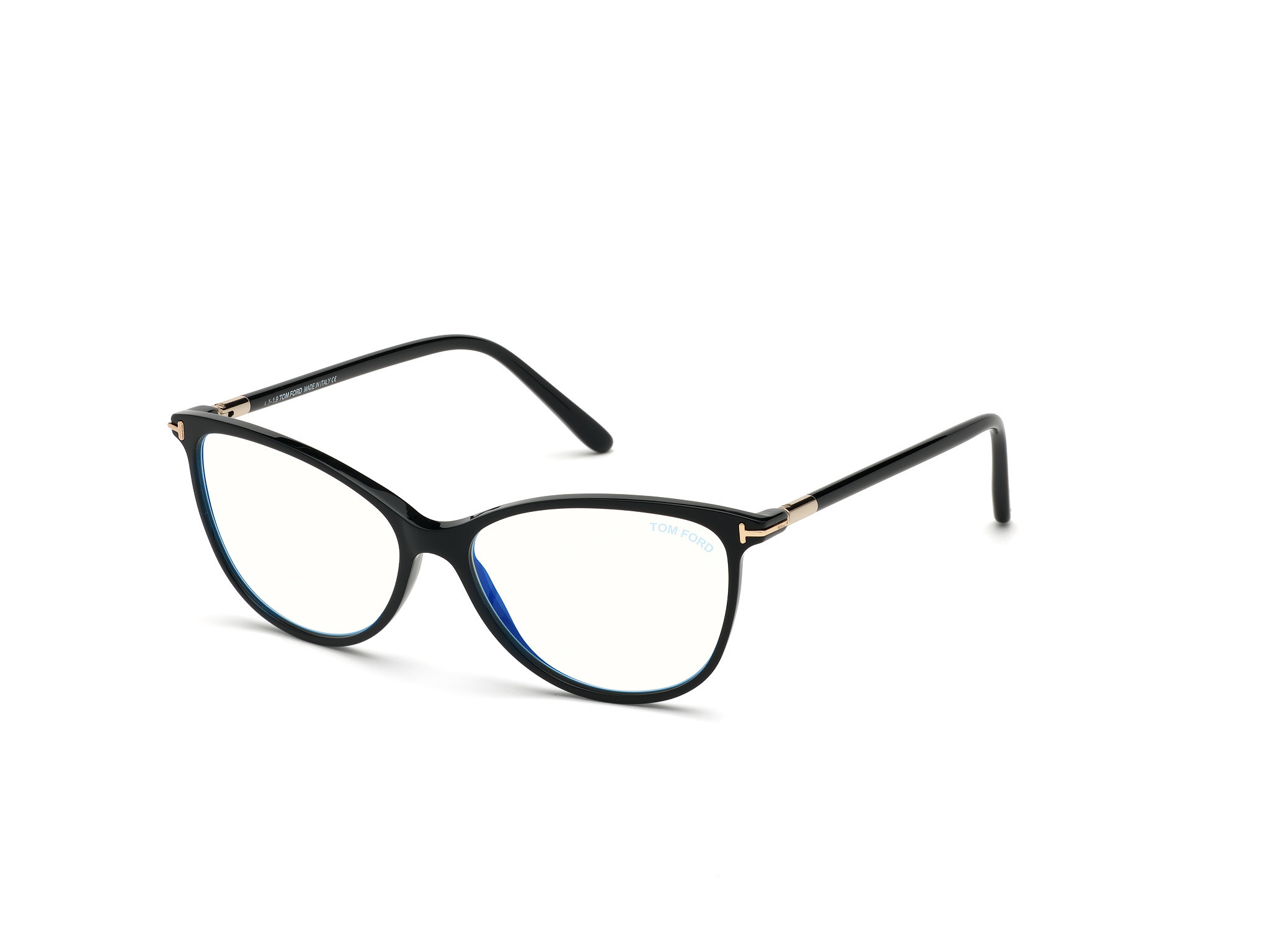 Tom Ford FT5616-F-B square eyeglasses in Shiny Black W. Shiny Rose Gold