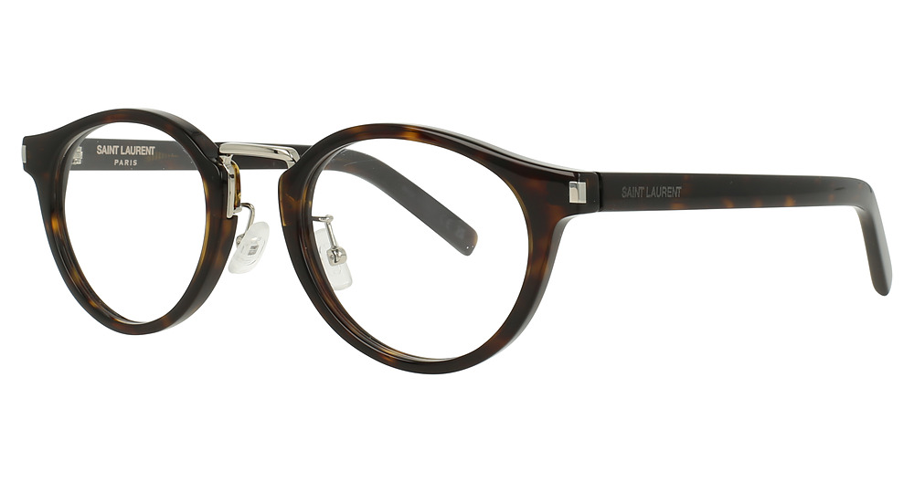 Saint Laurent SL 728/J round eyeglasses in Havana