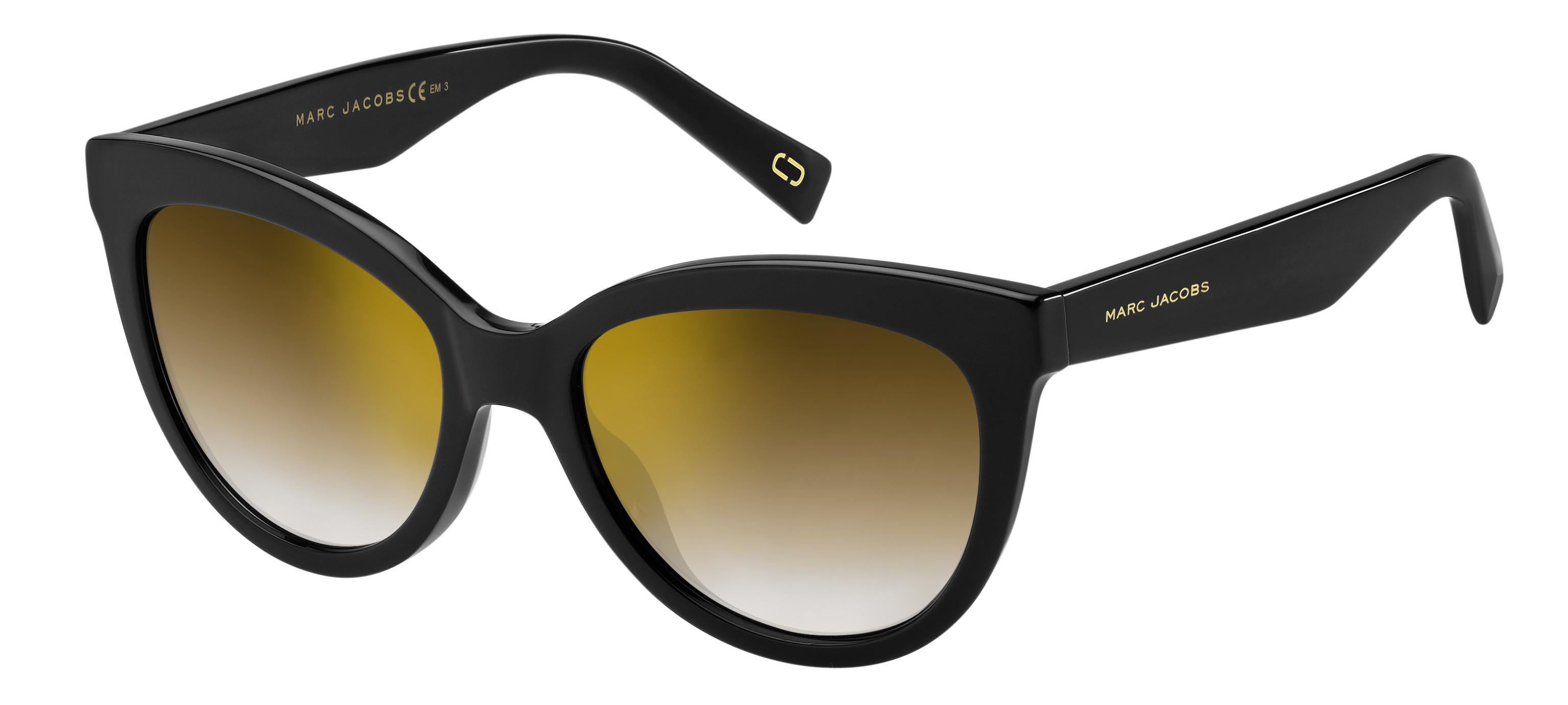 Marc Jacobs Marc 310/S cateye sunglasses in Black (Jl Brown Ss Gold)