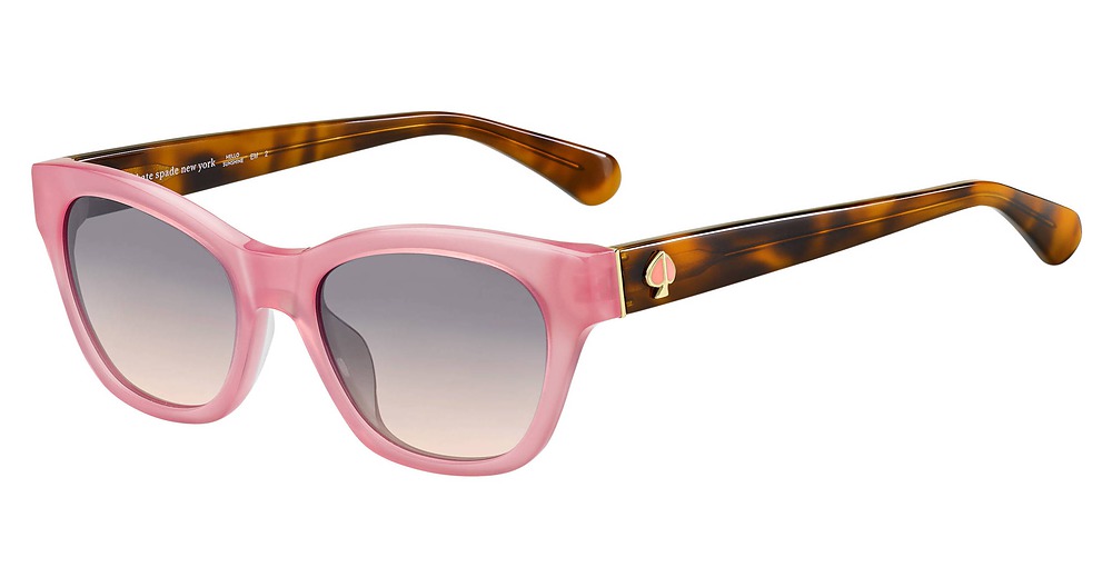 Kate Spade Jerri/S rectangle sunglasses in Pink/Grey Fuschia