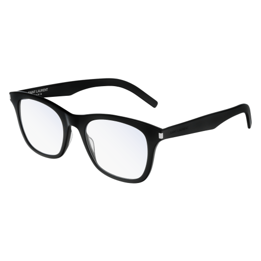 Saint Laurent SL 286 SLIM round eyeglasses in Black Black Transparent