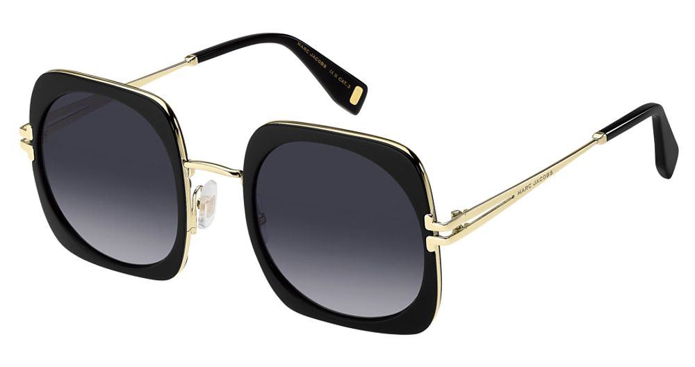 Marc Jacobs MJ 1101/S square sunglasses in Black/Dark Grey Shaded