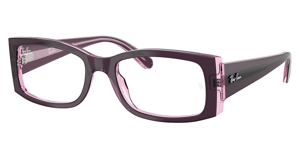 Ray-Ban RX5434 MIRIAM eyeglasses in Violet on Transparent Pi