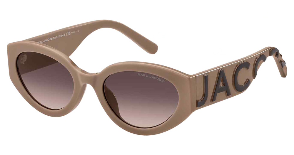 Marc Jacobs MARC 694/G/S round sunglasses in Nudebrw/Brown Shaded