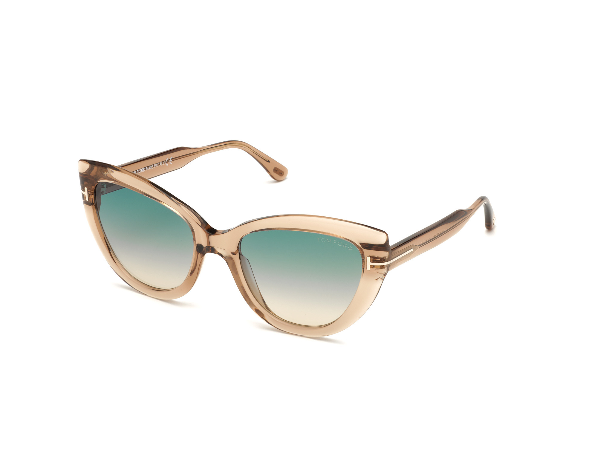 Shiny RosÃ£Æ’Ã¢Â© Champagne/ Gradient Turquoise-To-Sand Lenses