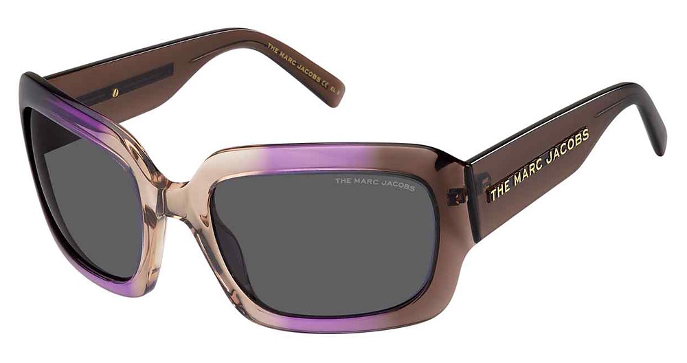 Marc Jacobs MARC 574/S rectangle sunglasses in Violet Brown/Grey