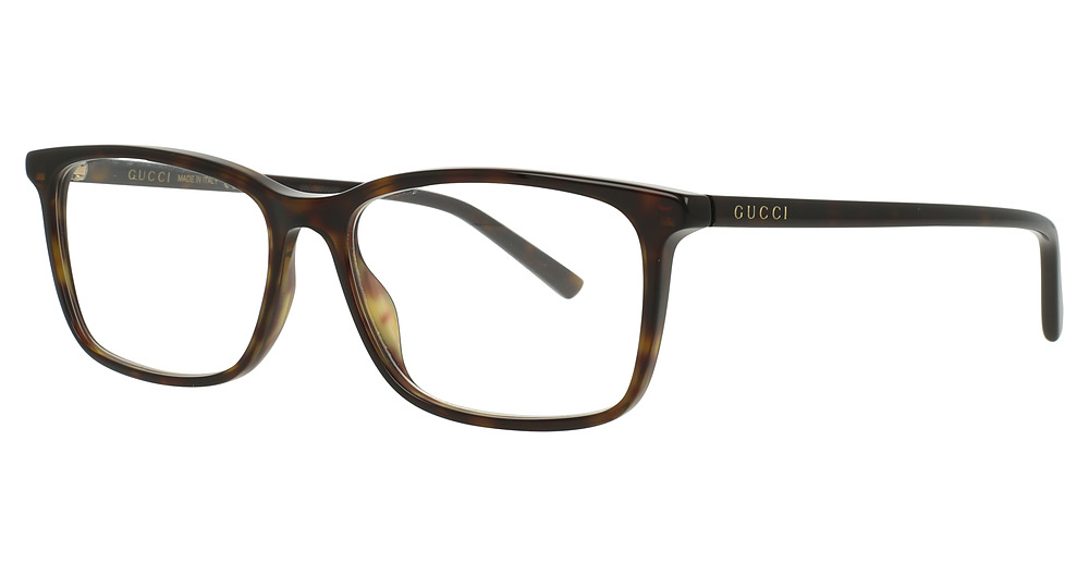Gucci GG1997O rectangle eyeglasses in Havana